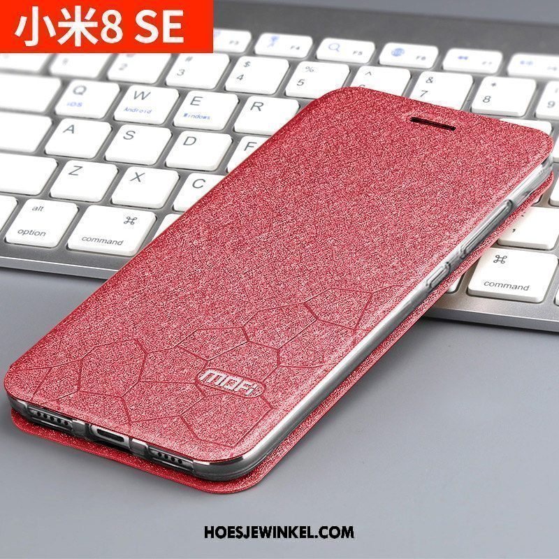 Xiaomi Mi 8 Se Hoesje Nieuw All Inclusive Mobiele Telefoon, Xiaomi Mi 8 Se Hoesje Schrobben Clamshell Beige