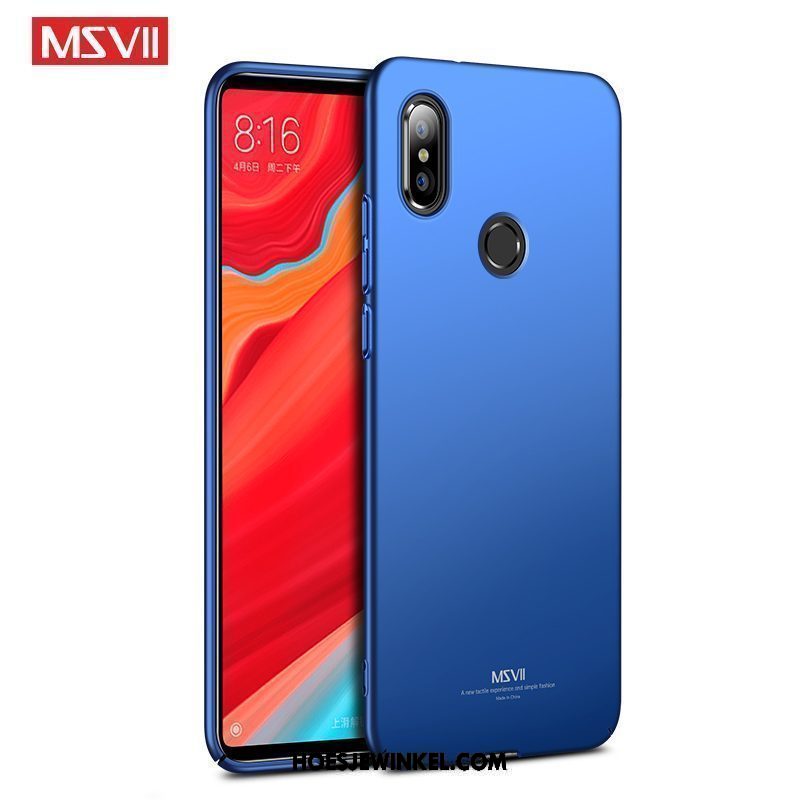 Xiaomi Mi 8 Se Hoesje Schrobben Blauw Persoonlijk, Xiaomi Mi 8 Se Hoesje Trend Lichte En Dun Beige