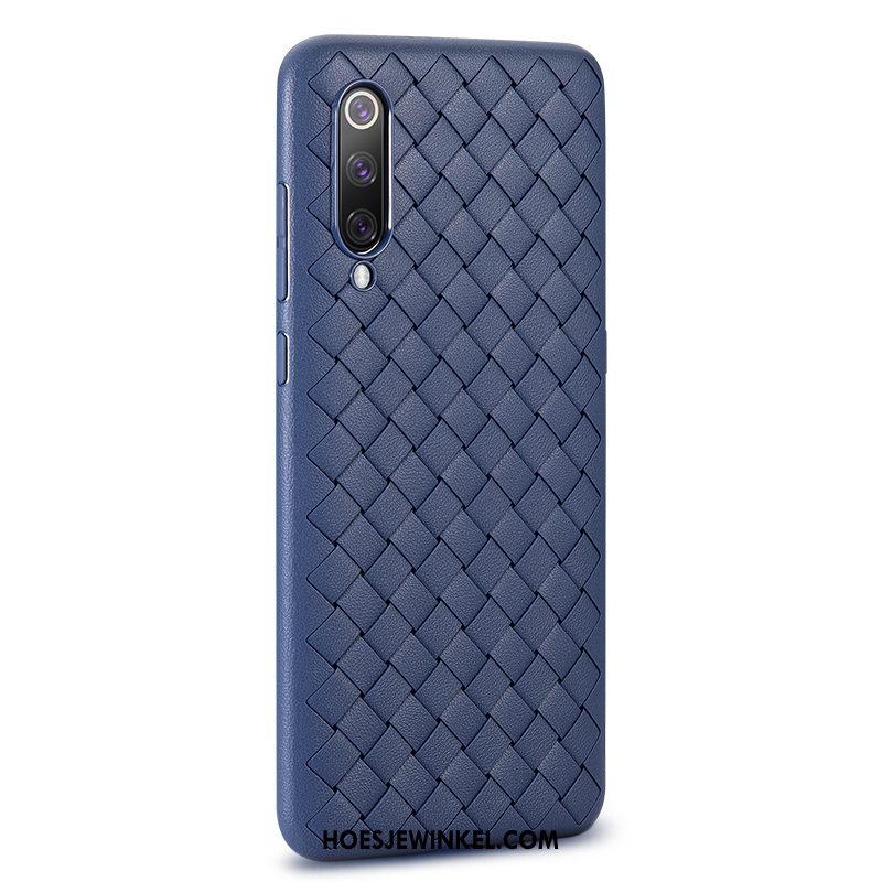 Xiaomi Mi 9 Hoesje Trendy Merk Bedrijf Patroon, Xiaomi Mi 9 Hoesje Persoonlijk Blauw Beige