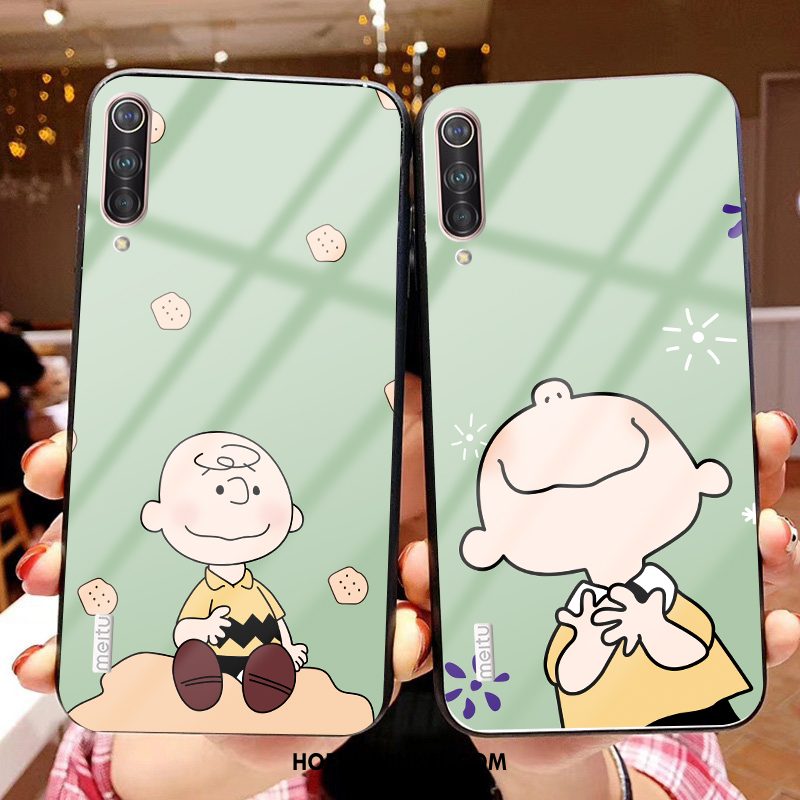 Xiaomi Mi 9 Se Hoesje Vers Anti-fall Mobiele Telefoon, Xiaomi Mi 9 Se Hoesje Glas Groen Beige