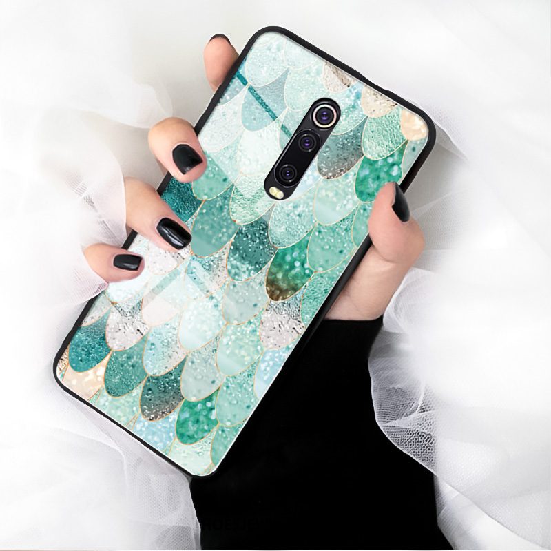 Xiaomi Mi 9t Hoesje All Inclusive Mobiele Telefoon Hoes, Xiaomi Mi 9t Hoesje Groen Luxe Beige