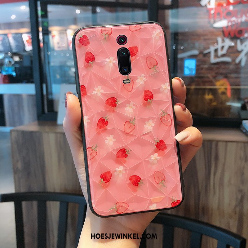 Xiaomi Mi 9t Hoesje Mobiele Telefoon Hoes Mini, Xiaomi Mi 9t Hoesje Roze Siliconen Beige