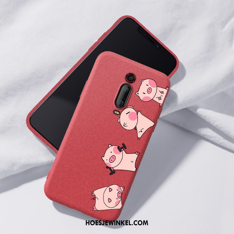 Xiaomi Mi 9t Hoesje Mobiele Telefoon Rood Bescherming, Xiaomi Mi 9t Hoesje Zacht Schrobben Beige