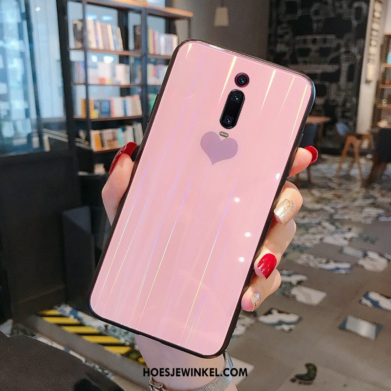 Xiaomi Mi 9t Pro Hoesje All Inclusive Net Red Hard, Xiaomi Mi 9t Pro Hoesje Mooie Roze Beige