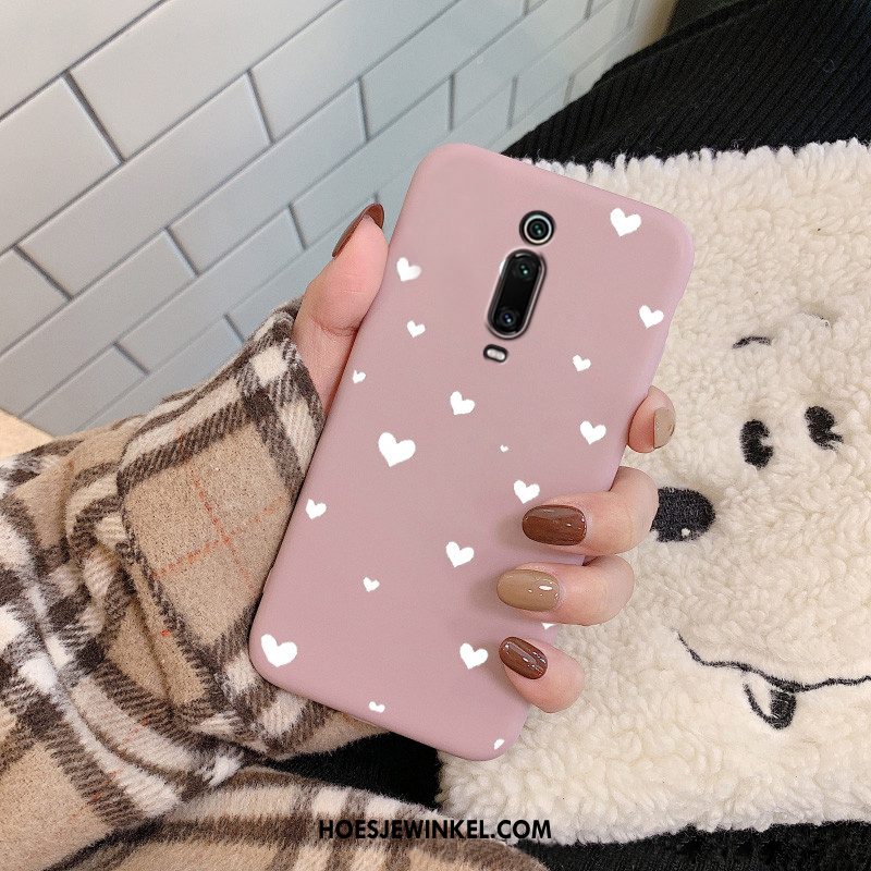 Xiaomi Mi 9t Pro Hoesje Mini Roze Anti-fall, Xiaomi Mi 9t Pro Hoesje Rood Dun Beige