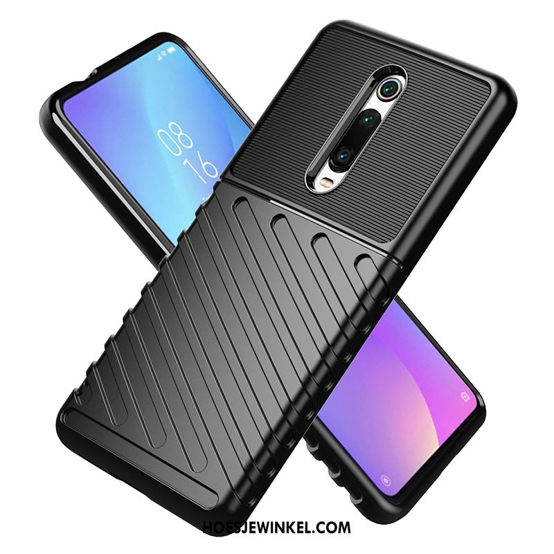 Xiaomi Mi 9t Pro Hoesje Zacht Zwart Hoes, Xiaomi Mi 9t Pro Hoesje Anti-fall Skärmskydd Beige