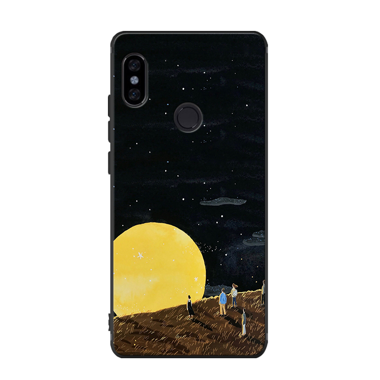 Xiaomi Mi A2 Hoesje Anti-fall Mobiele Telefoon Rood, Xiaomi Mi A2 Hoesje Spotprent Hoes Beige