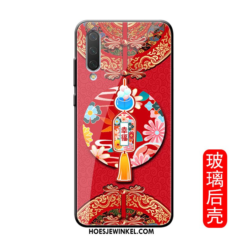 Xiaomi Mi A3 Hoesje Bescherming Lovers All Inclusive, Xiaomi Mi A3 Hoesje Scheppend Rood Beige