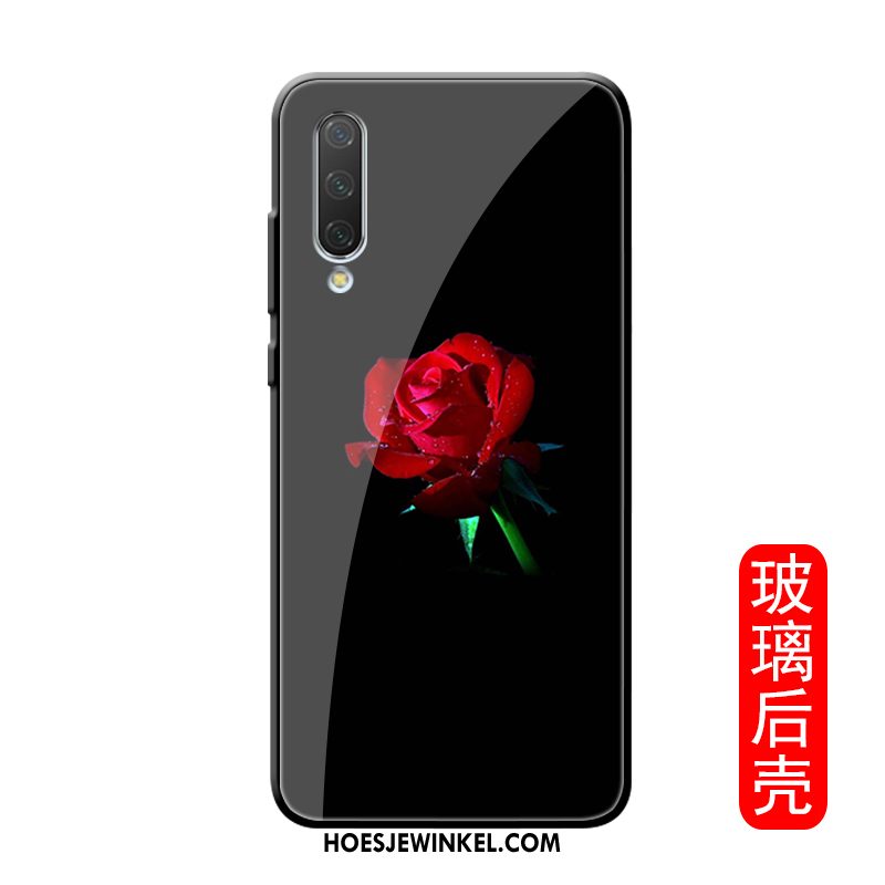 Xiaomi Mi A3 Hoesje Bloemen Mobiele Telefoon Glas, Xiaomi Mi A3 Hoesje Nieuw Eenvoudige Beige