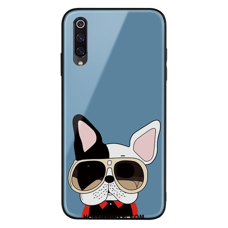 Xiaomi Mi A3 Hoesje Mini Spotprent Net Red, Xiaomi Mi A3 Hoesje Scheppend Hond Beige