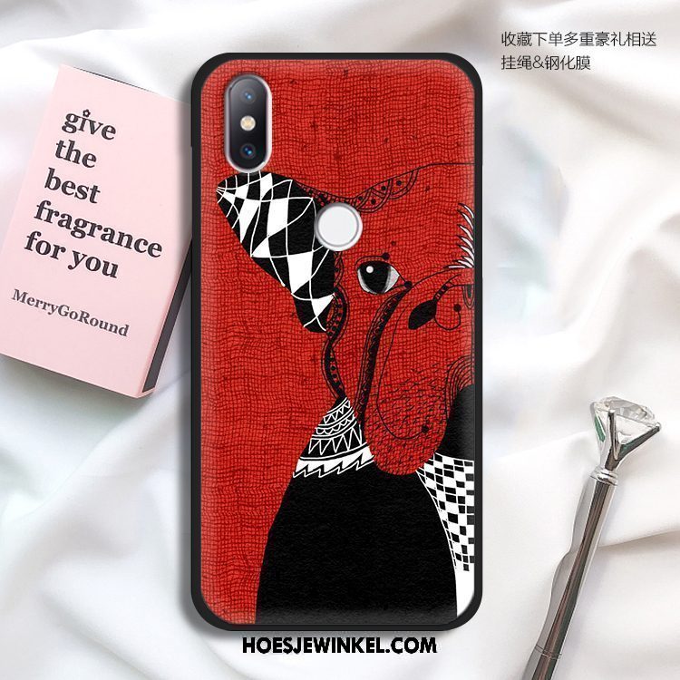 Xiaomi Mi Max 3 Hoesje Hoes Mini Mobiele Telefoon, Xiaomi Mi Max 3 Hoesje Trendy Merk Graffiti Beige