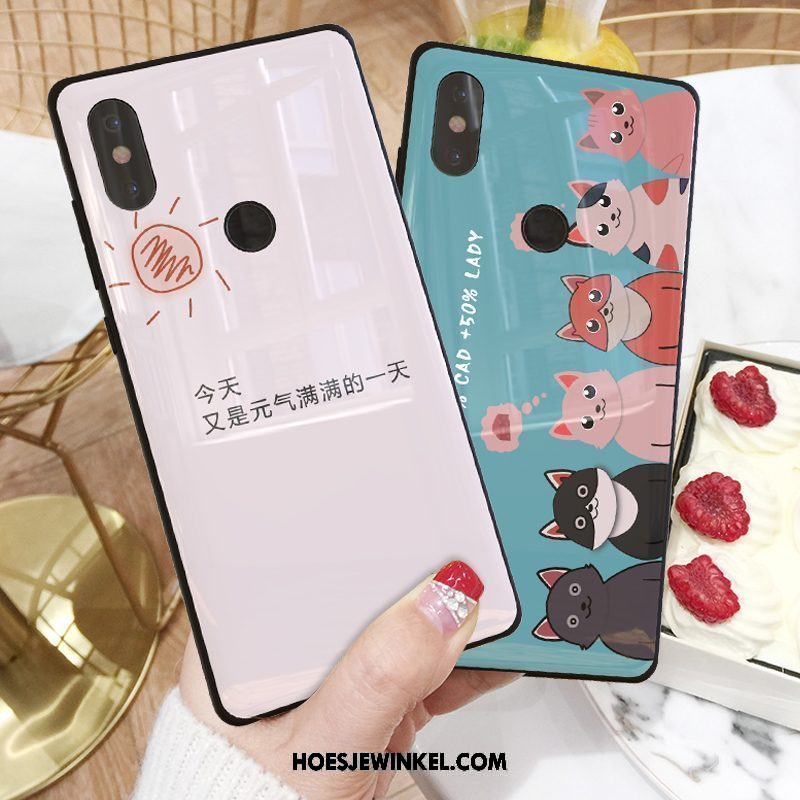 Xiaomi Mi Max 3 Hoesje Hoes Mobiele Telefoon Wit, Xiaomi Mi Max 3 Hoesje Trend Anti-fall Beige