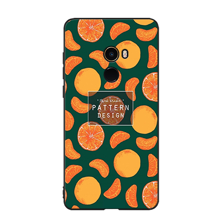 Xiaomi Mi Mix 2 Hoesje All Inclusive Zwart Fruit, Xiaomi Mi Mix 2 Hoesje Geel Eenvoudige Beige