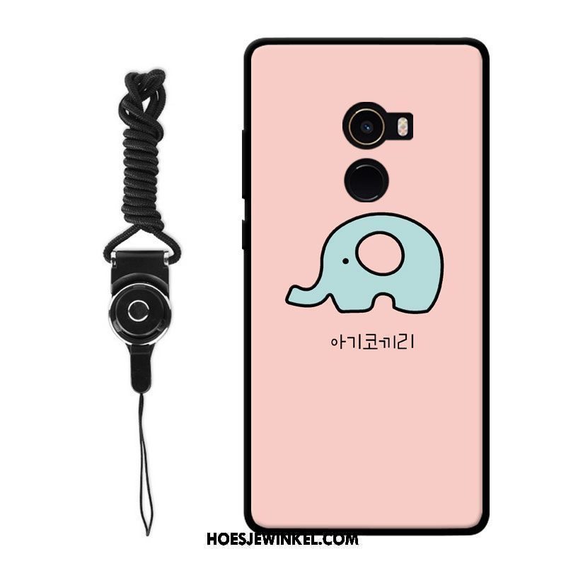 Xiaomi Mi Mix 2 Hoesje Kip Lovers Grote, Xiaomi Mi Mix 2 Hoesje Schrobben Mobiele Telefoon Beige