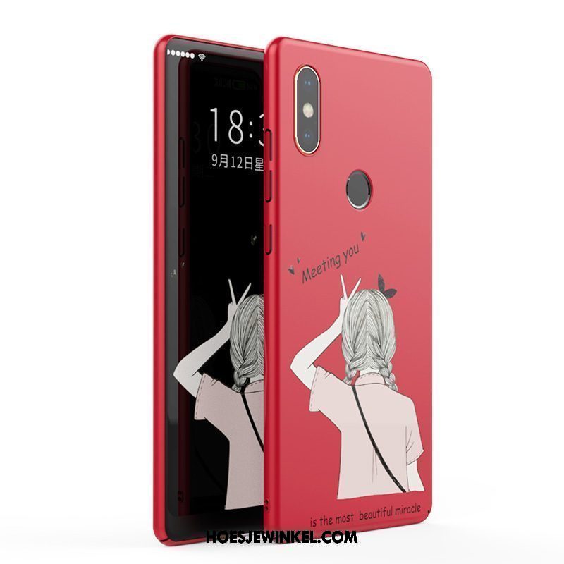 Xiaomi Mi Mix 2s Hoesje Hard Schrobben Mini, Xiaomi Mi Mix 2s Hoesje Dun Persoonlijk Beige