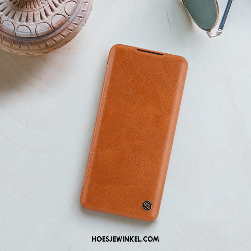 Xiaomi Mi Note 10 Hoesje Bescherming Hoes Mini, Xiaomi Mi Note 10 Hoesje Mobiele Telefoon Folio Braun Beige