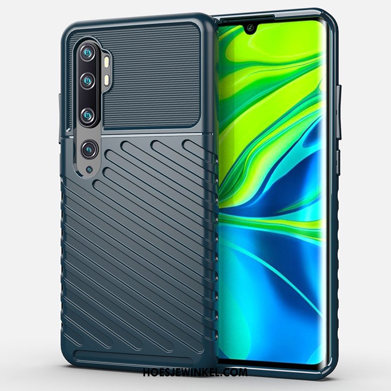 Xiaomi Mi Note 10 Hoesje Luxe Mini Drie Verdedigingen, Xiaomi Mi Note 10 Hoesje All Inclusive Nieuw Beige