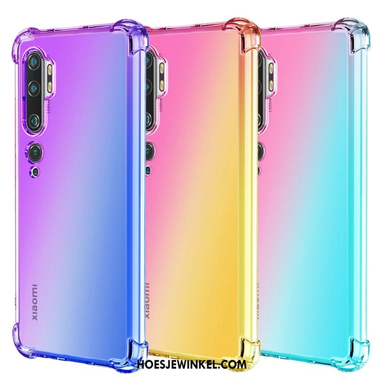 Xiaomi Mi Note 10 Hoesje Mobiele Telefoon Roze Gasbag, Xiaomi Mi Note 10 Hoesje Hoes Siliconen Beige