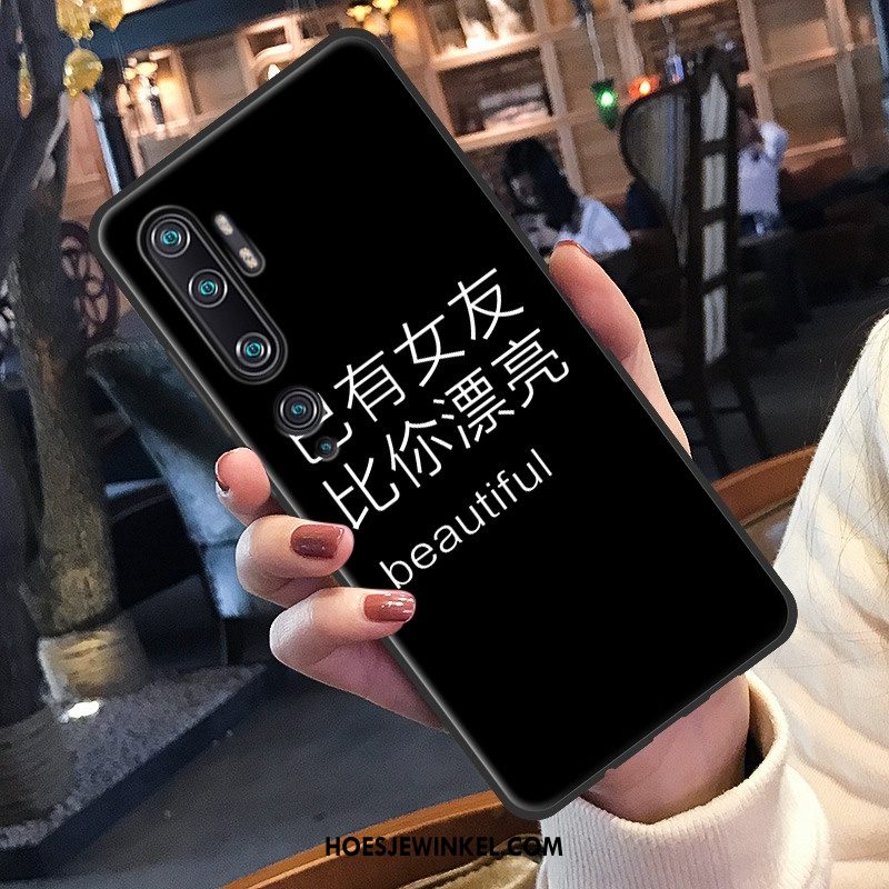 Xiaomi Mi Note 10 Hoesje Zwart Mobiele Telefoon Net Red, Xiaomi Mi Note 10 Hoesje Mini Zacht Beige