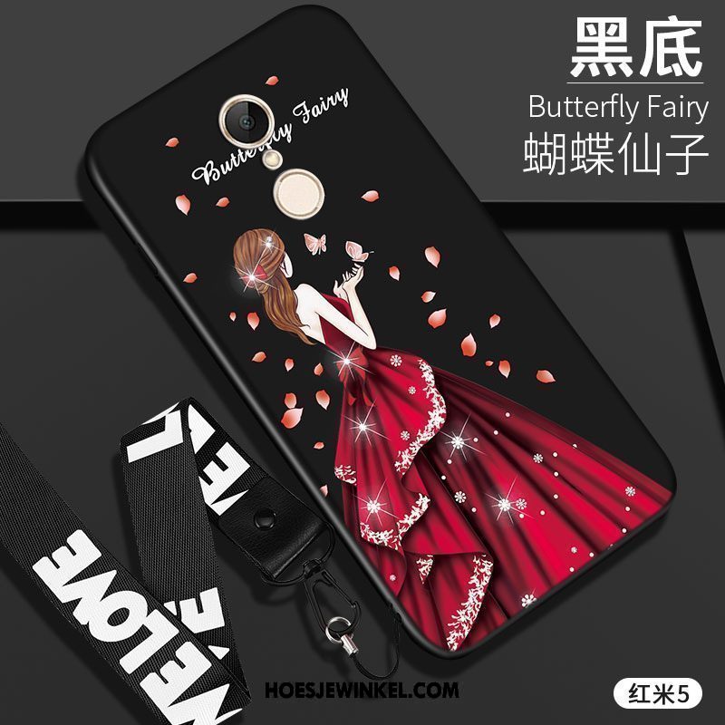 Xiaomi Redmi 5 Hoesje Zwart Mini Siliconen, Xiaomi Redmi 5 Hoesje Zacht Scheppend Beige
