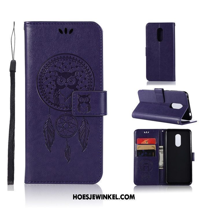 Xiaomi Redmi 5 Plus Hoesje Mobiele Telefoon Rood All Inclusive, Xiaomi Redmi 5 Plus Hoesje Hoes Leren Etui Beige