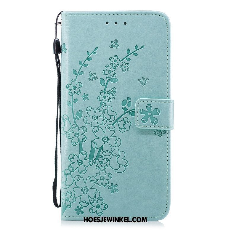 Xiaomi Redmi 6 Hoesje Blauw All Inclusive Hoes, Xiaomi Redmi 6 Hoesje Rood Prunus Beige