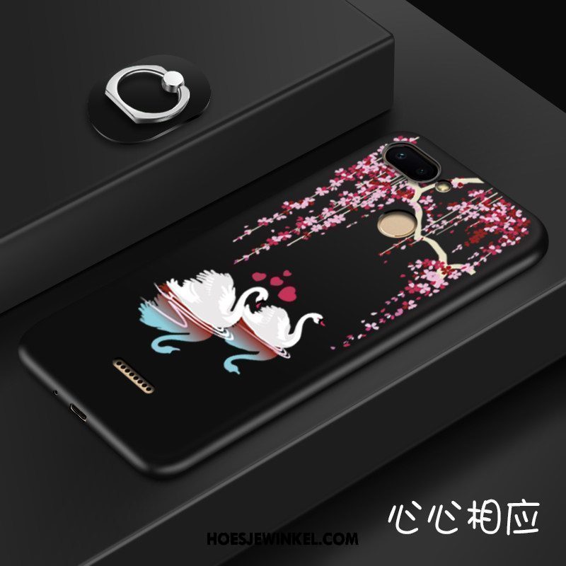 Xiaomi Redmi 6 Hoesje Mini Zwart Persoonlijk, Xiaomi Redmi 6 Hoesje All Inclusive Siliconen Beige