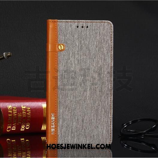 Xiaomi Redmi 6a Hoesje Grijs Luxe Folio, Xiaomi Redmi 6a Hoesje All Inclusive Eenvoudige