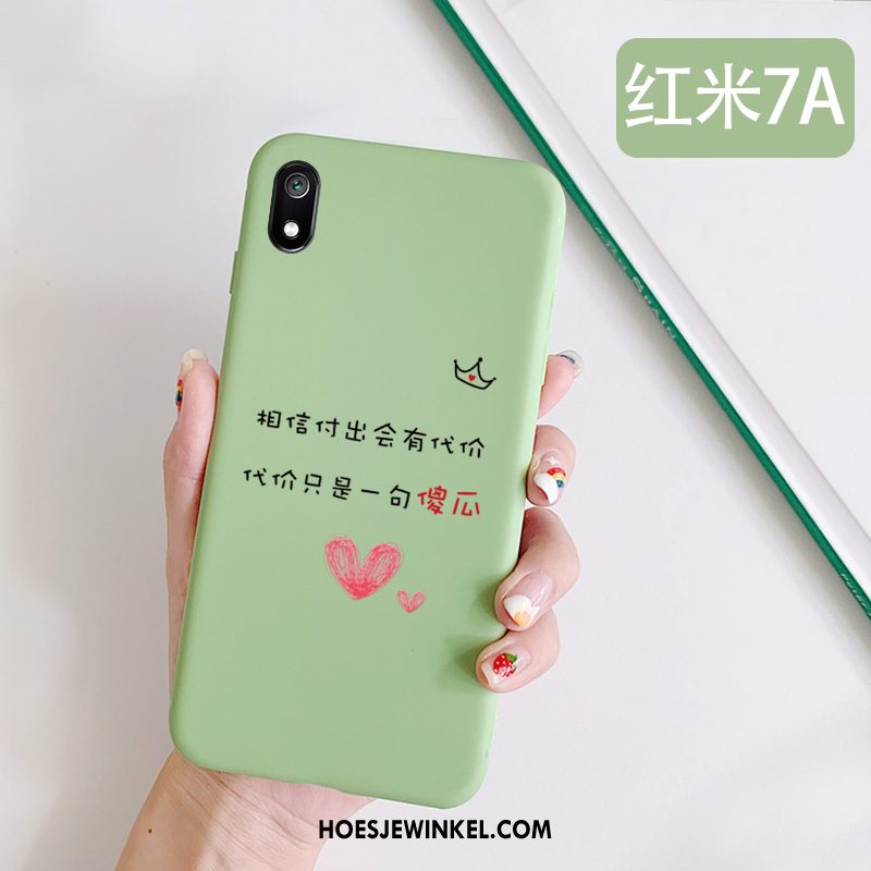 Xiaomi Redmi 7a Hoesje Mobiele Telefoon Rood Groen, Xiaomi Redmi 7a Hoesje Vers Hoes Beige