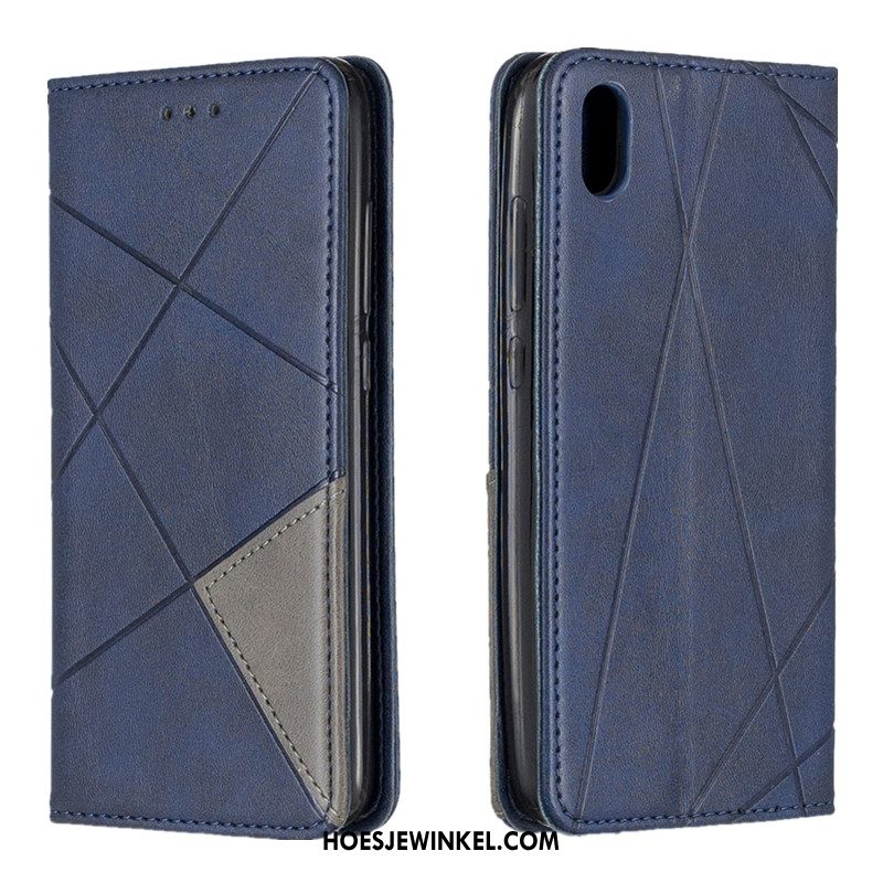 Xiaomi Redmi 7a Hoesje Portemonnee Automatisch Bescherming, Xiaomi Redmi 7a Hoesje Blauw Mobiele Telefoon Beige