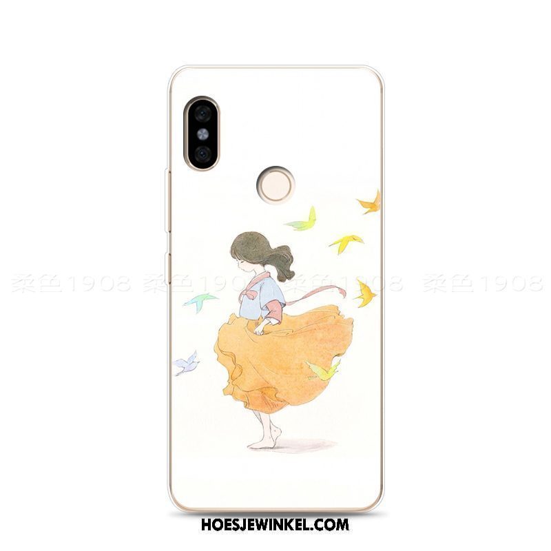 Xiaomi Redmi Note 5 Hoesje All Inclusive Vers Zacht, Xiaomi Redmi Note 5 Hoesje Kunst Mini Beige