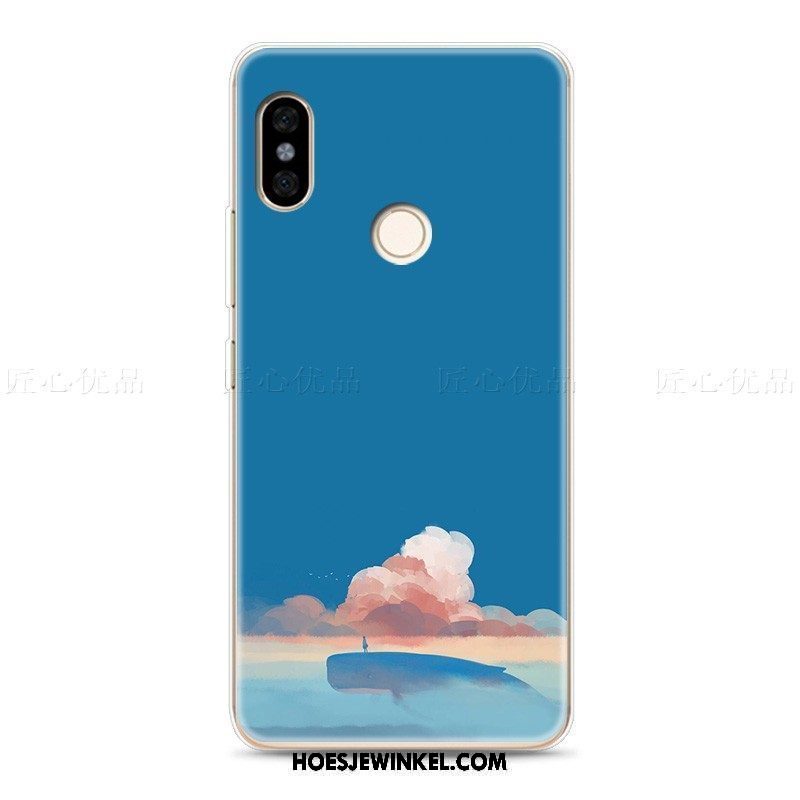 Xiaomi Redmi Note 5 Hoesje Blauw Mobiele Telefoon Mini, Xiaomi Redmi Note 5 Hoesje Kunst Rood Beige