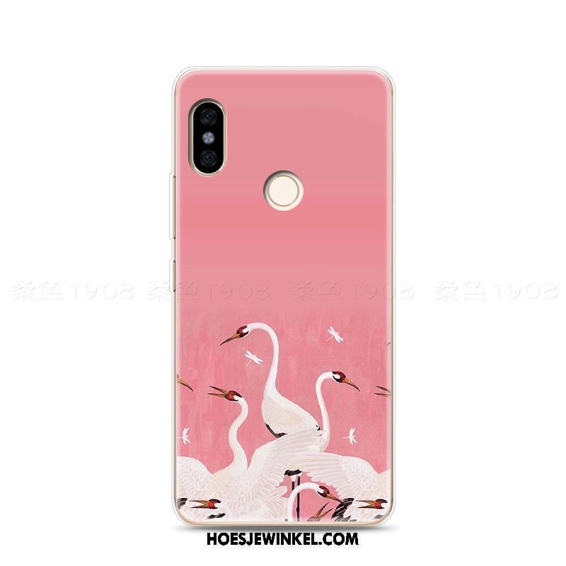 Xiaomi Redmi Note 5 Hoesje Zacht Wind Kunst, Xiaomi Redmi Note 5 Hoesje Mini Trend Beige