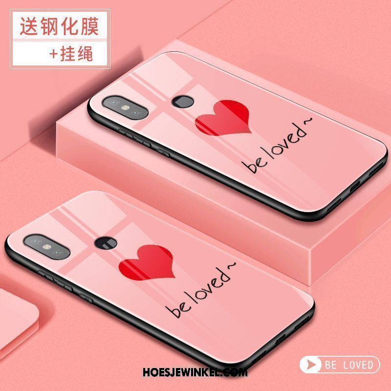 Xiaomi Redmi S2 Hoesje All Inclusive Mobiele Telefoon Glas, Xiaomi Redmi S2 Hoesje Roze Anti-fall Beige