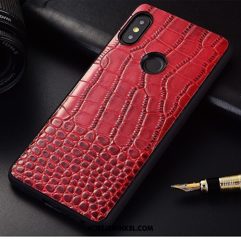 Xiaomi Redmi S2 Hoesje Echt Leer Hoes Anti-fall, Xiaomi Redmi S2 Hoesje Trendy Merk Scheppend Beige
