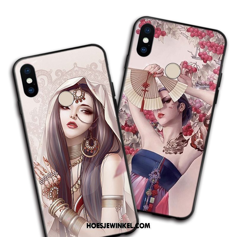 Xiaomi Redmi S2 Hoesje Tatoeage Zacht Mobiele Telefoon, Xiaomi Redmi S2 Hoesje Rood Siliconen Beige