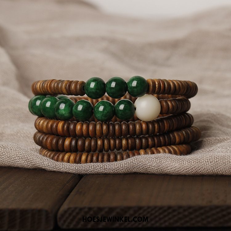 Zilveren Sieraden Heren Groen Bruinen Lange Armbanden, Zilveren Sieraden Kwaliteit Vrouwen