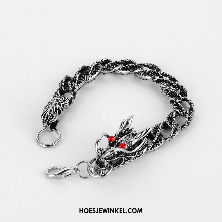 Zilveren Sieraden Heren Mode Trend Armbanden, Zilveren Sieraden Mannen Vintage Silber