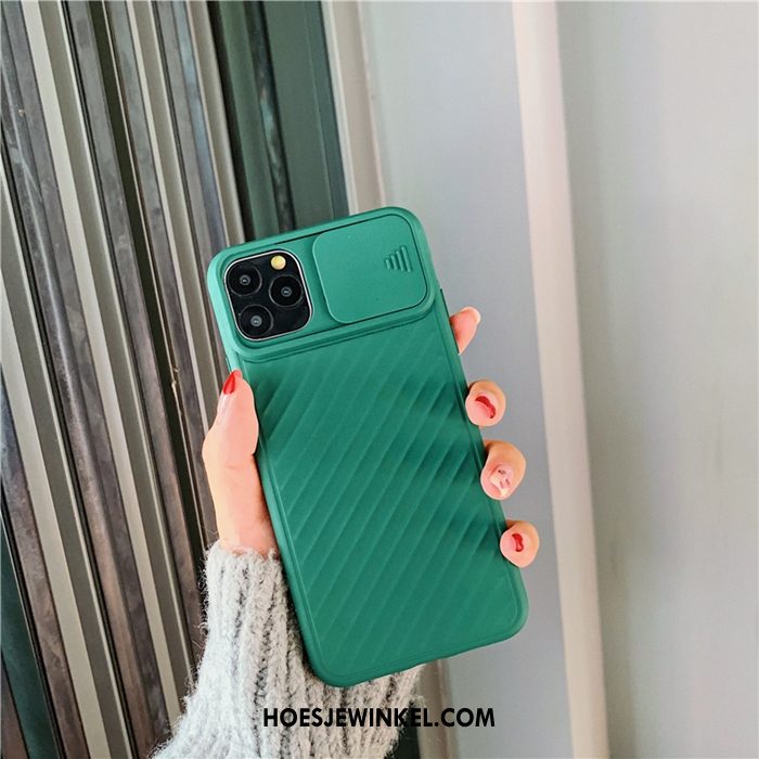 iPhone 11 Pro Hoesje Bescherming Schrobben Anti-fall, iPhone 11 Pro Hoesje Eenvoudige Groen