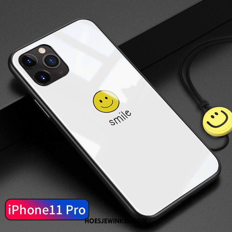 iPhone 11 Pro Hoesje Eenvoudige All Inclusive Wit, iPhone 11 Pro Hoesje Glas Anti-fall