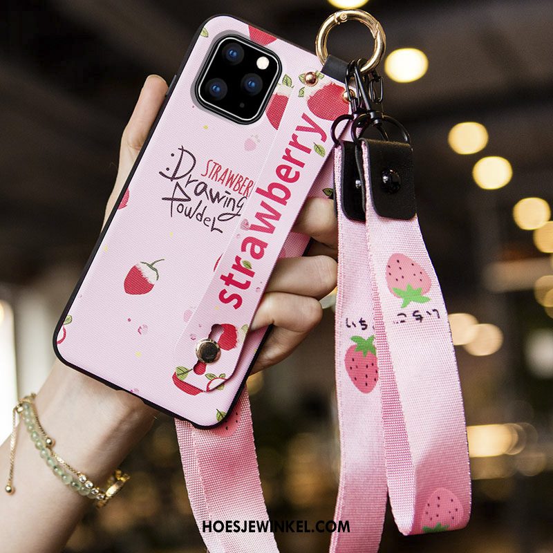 iPhone 11 Pro Hoesje Kunst Roze Trend, iPhone 11 Pro Hoesje Scheppend Vers