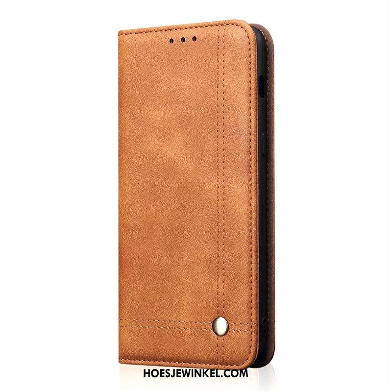 iPhone 11 Pro Hoesje Leren Etui Folio Vintage, iPhone 11 Pro Hoesje Nieuw Bedrijf