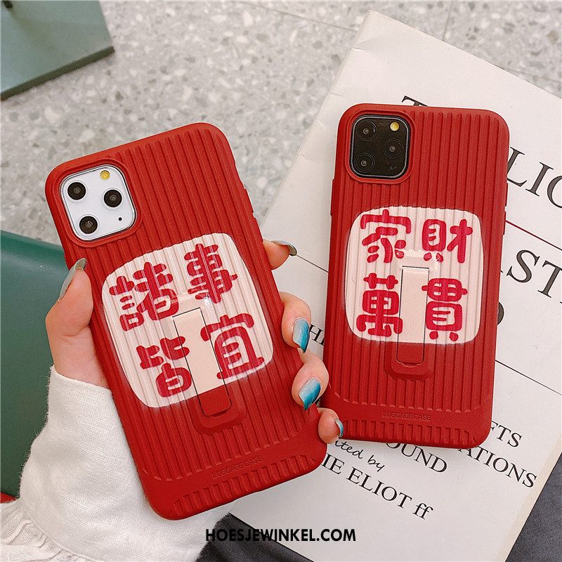 iPhone 11 Pro Hoesje Mobiele Telefoon Rood Lovers, iPhone 11 Pro Hoesje Scheppend Siliconen