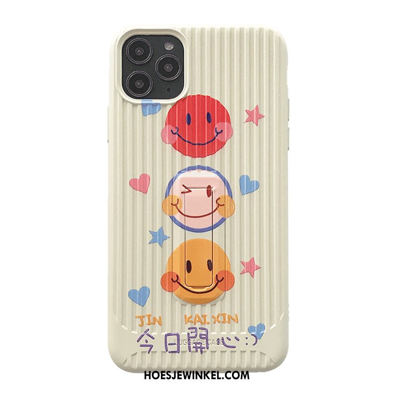 iPhone 11 Pro Hoesje Ondersteuning Smiley Mooie, iPhone 11 Pro Hoesje Eenvoudige Mobiele Telefoon