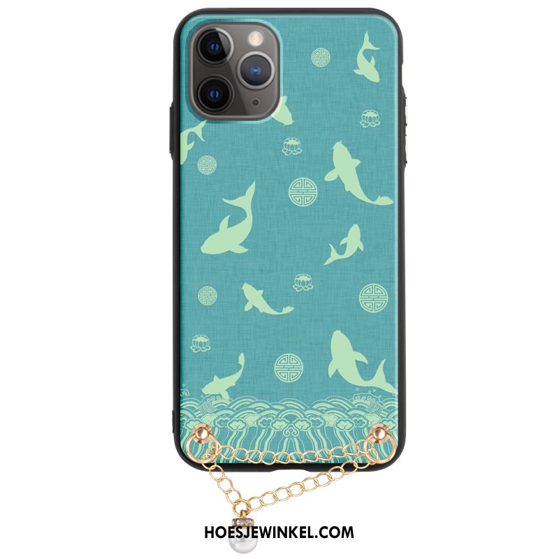 iPhone 11 Pro Hoesje Persoonlijk Dun Hanger, iPhone 11 Pro Hoesje Groen Chinese Stijl