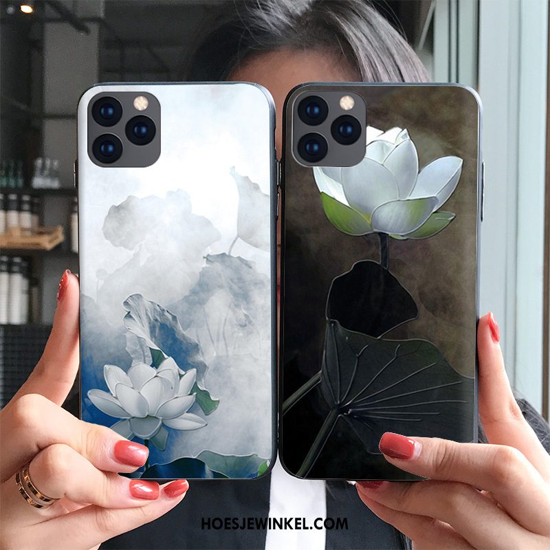 iPhone 11 Pro Hoesje Zacht Kunst Elegante, iPhone 11 Pro Hoesje Siliconen Wit