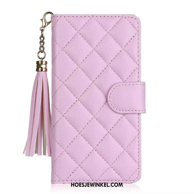 iPhone 12 Hoesje Folio Leren Etui All Inclusive, iPhone 12 Hoesje Mobiele Telefoon Roze