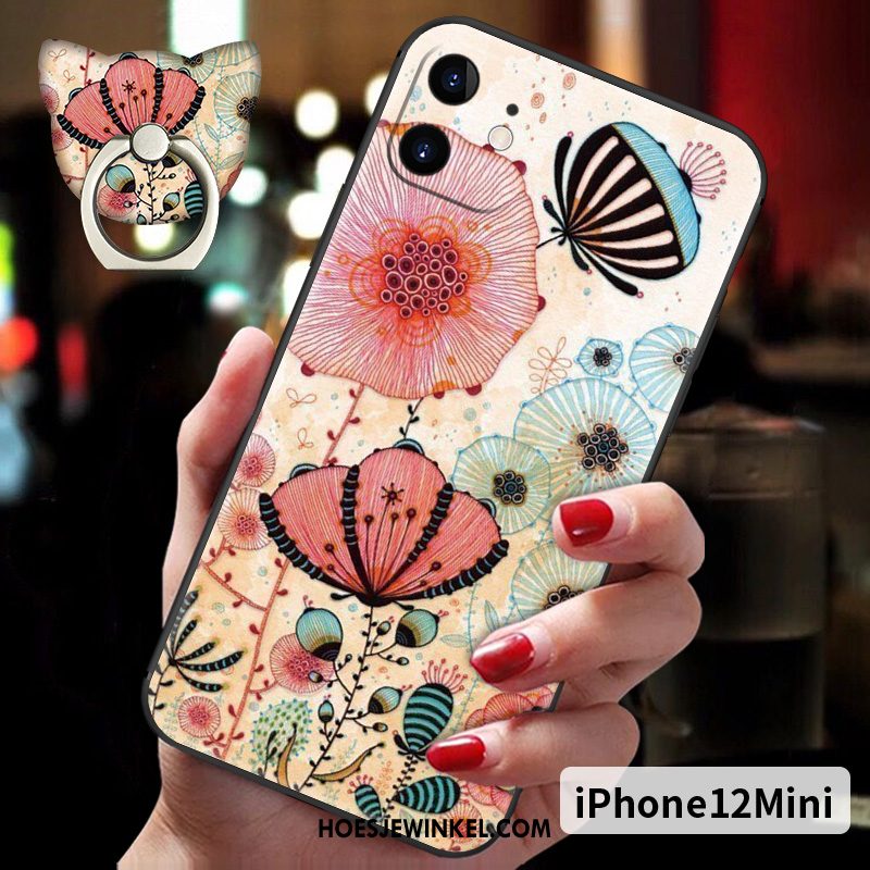 iPhone 12 Mini Hoesje Vintage All Inclusive Mini, iPhone 12 Mini Hoesje Hoes Wind Beige