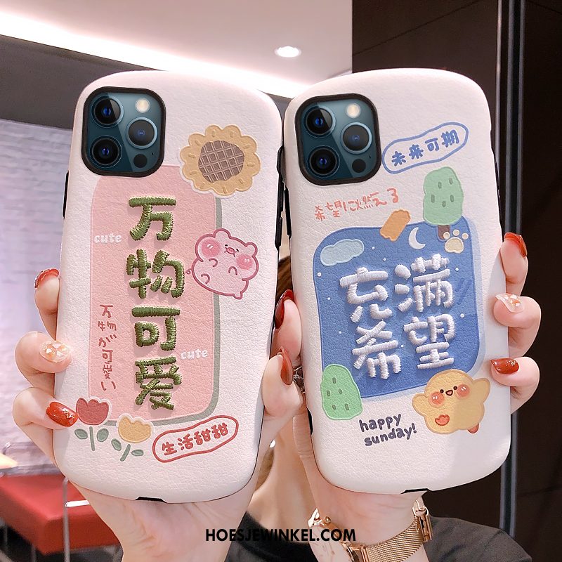 iPhone 12 Pro Hoesje All Inclusive Scheppend Siliconen, iPhone 12 Pro Hoesje Mooie Anti-fall