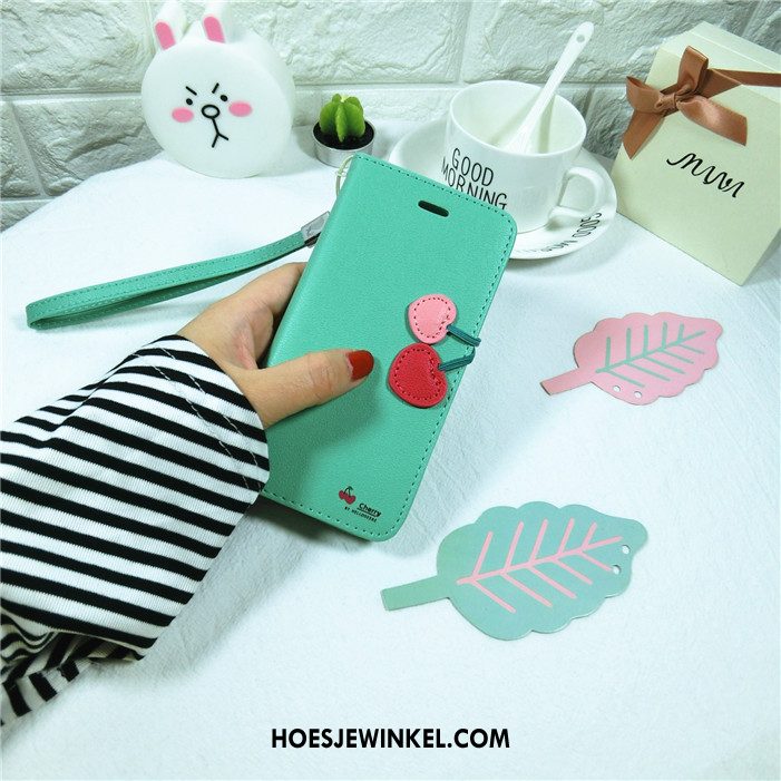 iPhone 5 / 5s Hoesje Groen Folio Bescherming, iPhone 5 / 5s Hoesje Mobiele Telefoon Leren Etui